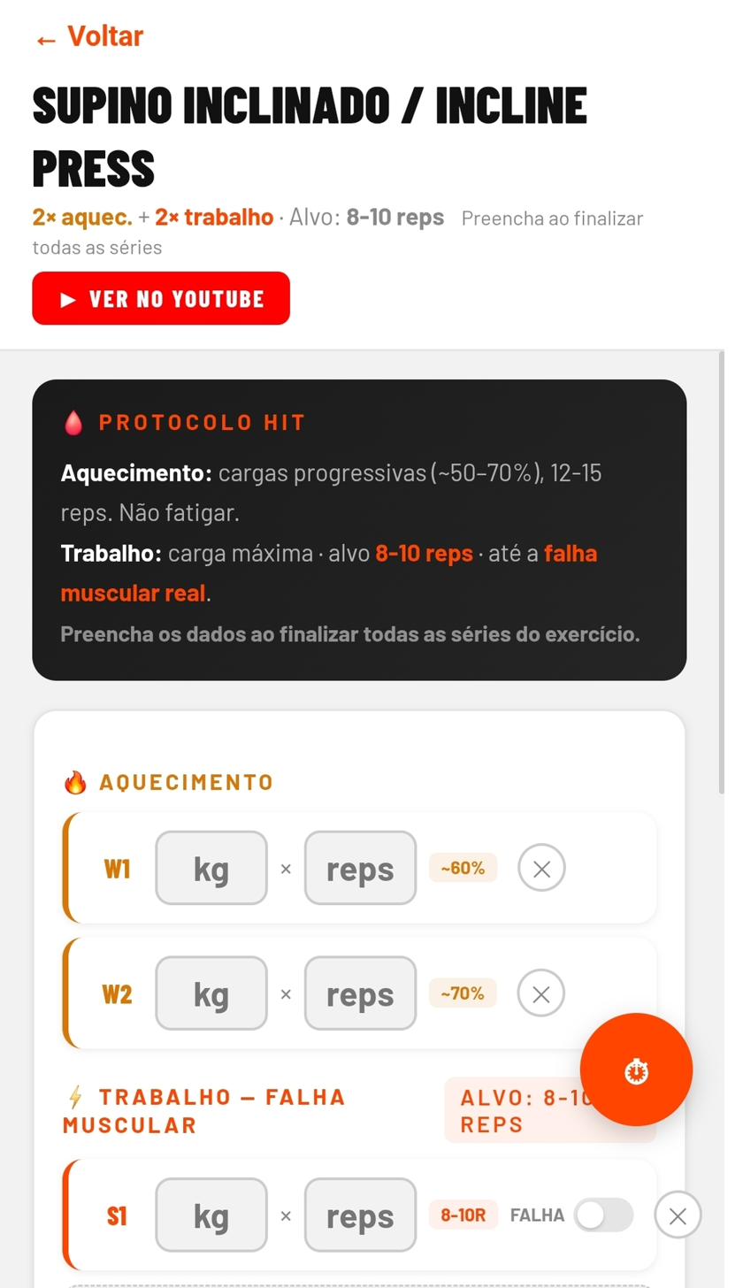 Exercise protocol